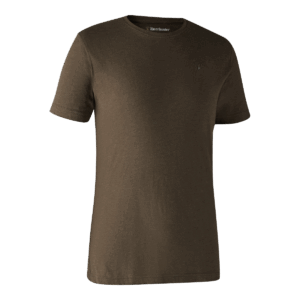 Deerhunter Basis 2-pak T-shirt Brown Leaf Melange M