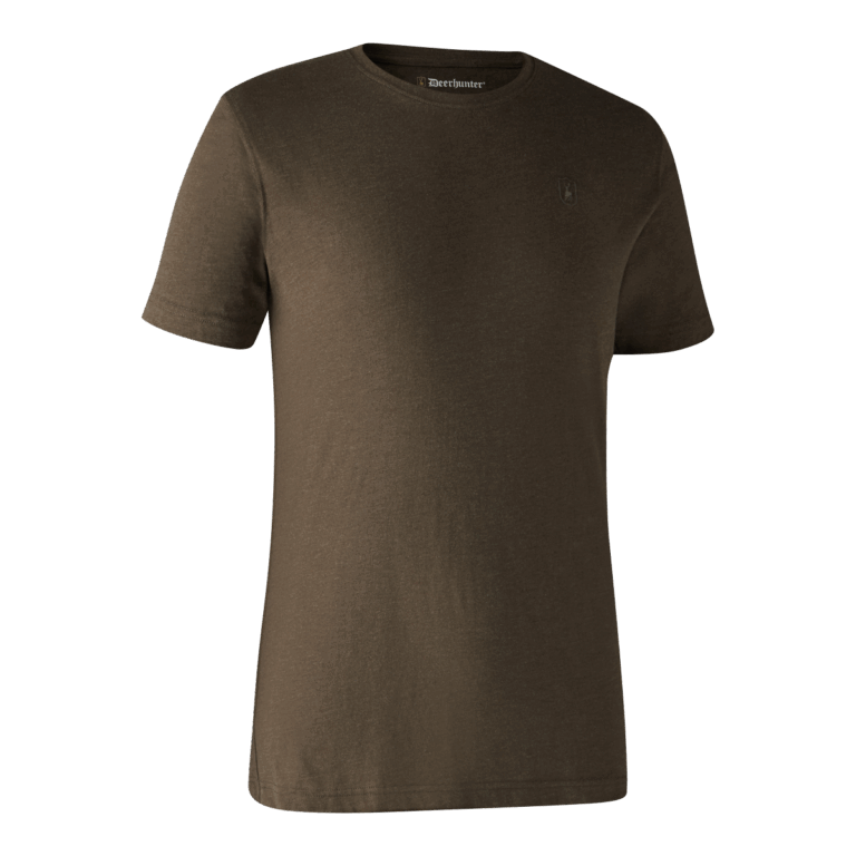 Deerhunter Basis 2-pak T-shirt Brown Leaf Melange XL
