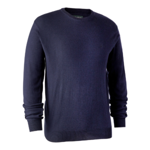 Deerhunter Kingston Strik med rund hals Dark Blue S