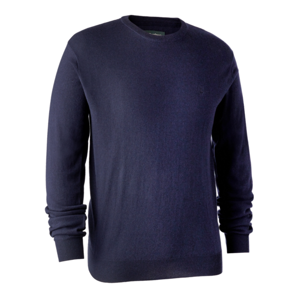 Deerhunter Kingston Strik med rund hals Dark Blue S