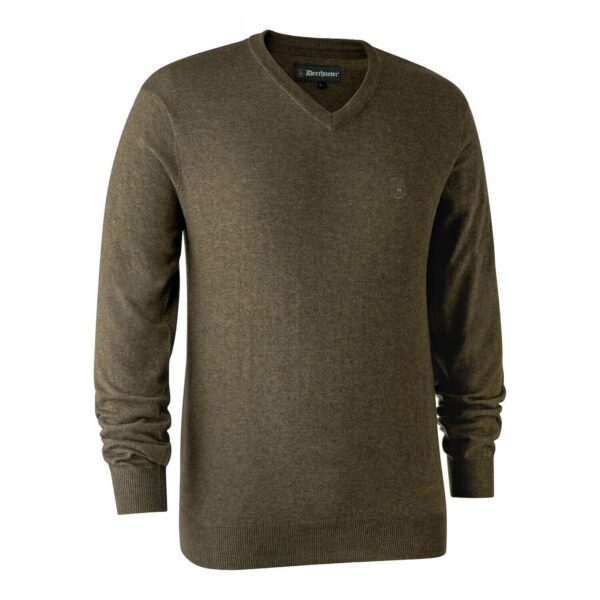 Deerhunter Kingston Striktrøje, V-Hals Cypress Medium
