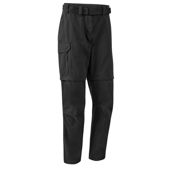 Deerhunter Lady Slogen Zip-Off Trousers, Black Ink