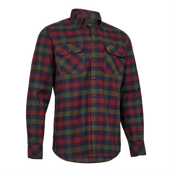 Deerhunter Mens Cooper Shirt, Red Check