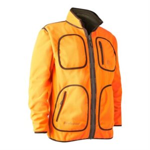 Deerhunter Mens Gamekeeper Bonded Fleece Jacket - rvs, Orange