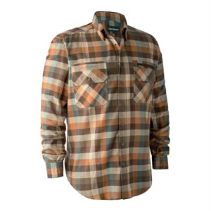 Deerhunter Mens James Shirt, Brown Check