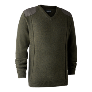 Deerhunter Sheffield Strik med V-hals Green Melange XL