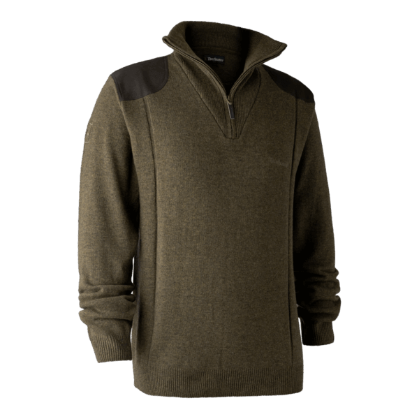Deerhunter Sheffield Strik med lynlås hals Cypress XL