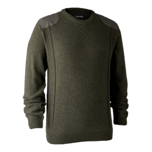 Deerhunter Sheffield Strik med rund hals Green Melange S
