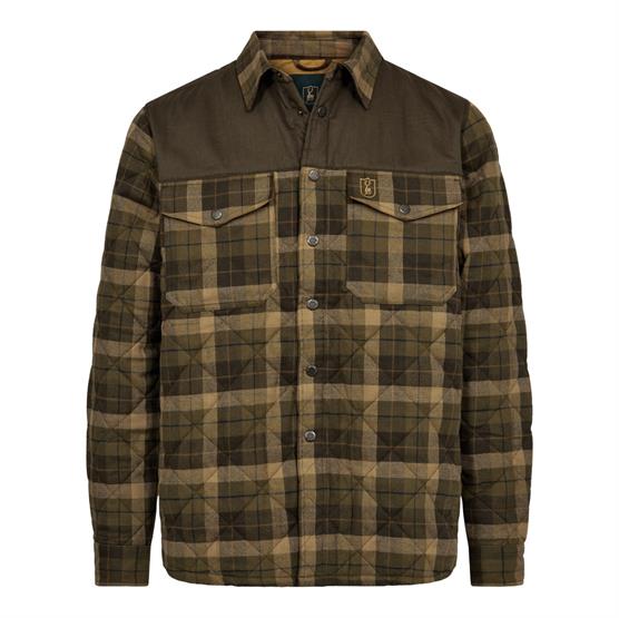 Deerhunter Youth Elbert Padded Shirt Jacket, Brown Check