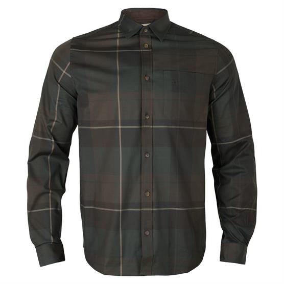 Härkila Akse L/S Skjorte Mens, Shadow Brown Check