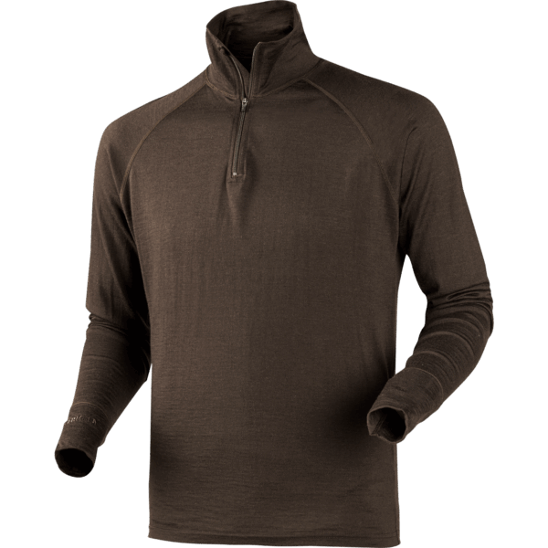 Härkila All Season undertrøje høj hals Shadow brown 4XL