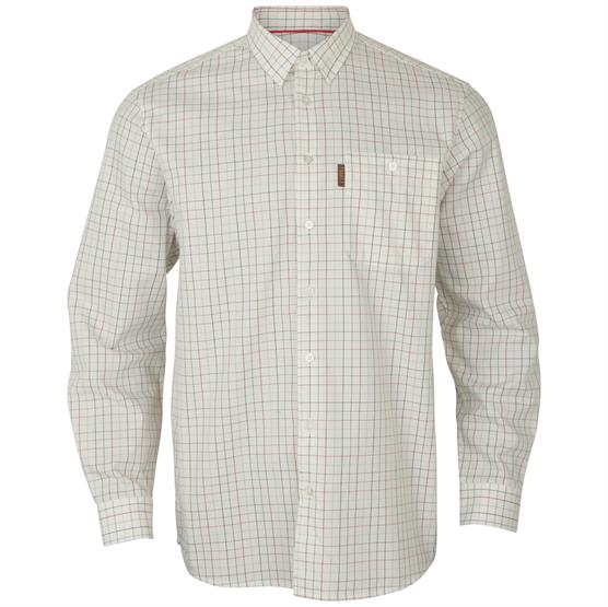 Härkila Allerston L/S Shirt Mens, Bloodstone Red / White