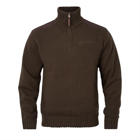 Härkila Annaboda WSP Knit Half Zip Mens, Demitasse Brown