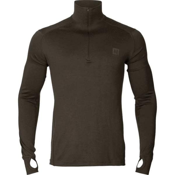 Härkila Base All Season half zip Shadow brown 4XL