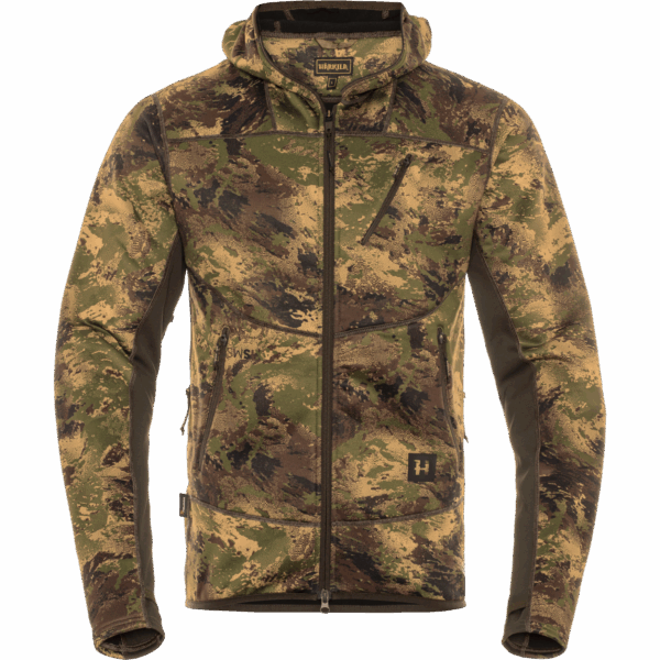 Härkila Deer Stalker camo fleece hoodie AXIS MSP®Forest green 3XL