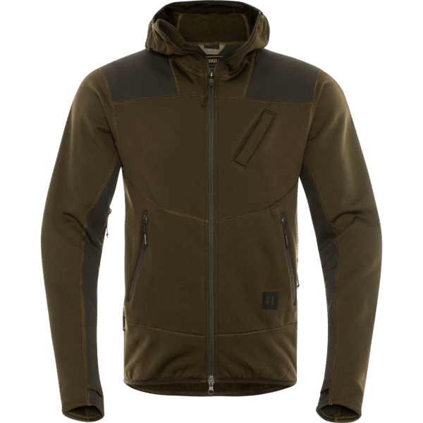 Härkila Deer Stalker fleece hoodie Willow green/Shadow brown 3XL
