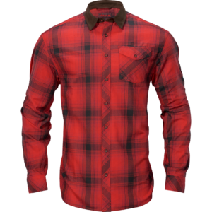 Härkila Driven Hunt flannel skjorte Red/Black check M