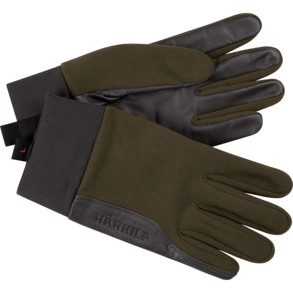 Härkila Driven Hunt shooting gloves Willow green/Shadow brown XL