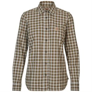 Härkila Fjell L/S Skjorte Womens, Dark Olive Check
