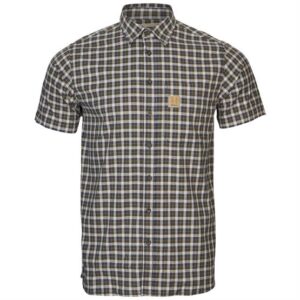 Härkila Fjell S/S Shirt Mens, Naval Blue Check
