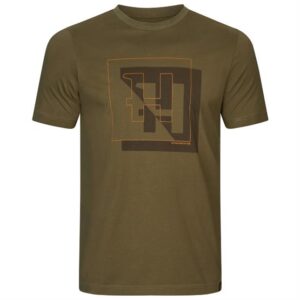 Härkila H-Logo S/S T-Shirt Mens, Dark Olive