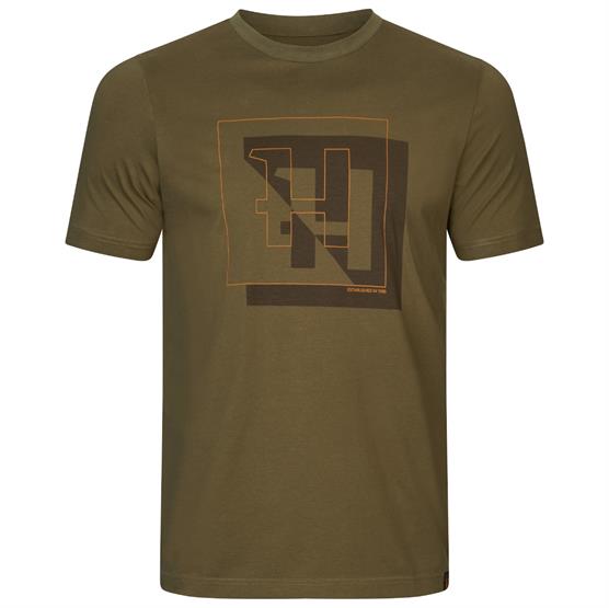Härkila H-Logo S/S T-Shirt Mens, Dark Olive
