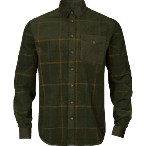 Härkila Kaldfjord corduroy check skjorte Willow green check 4XL
