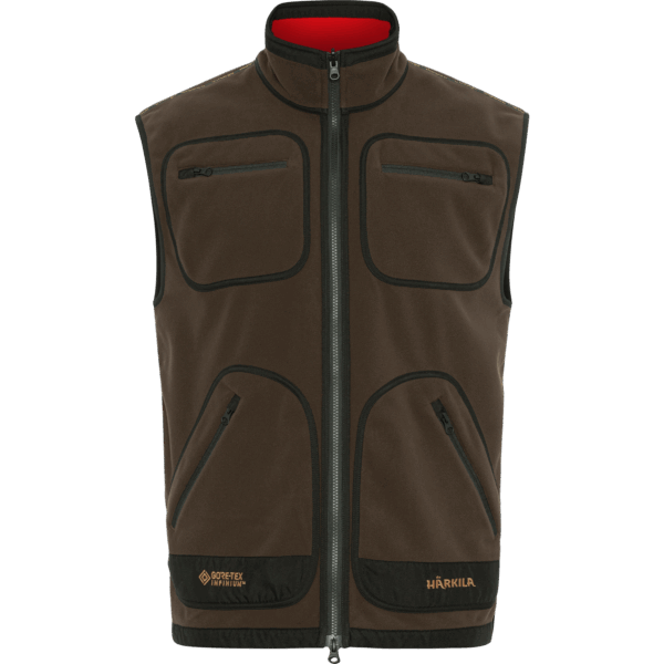 Härkila Kamko fleece vest Brown/Red 3XL