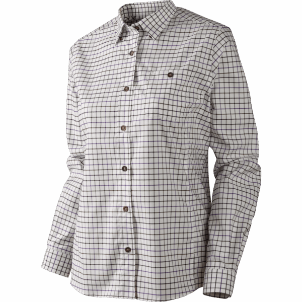 Härkila Lancaster Lady L/S skjorte Blackberry check XL