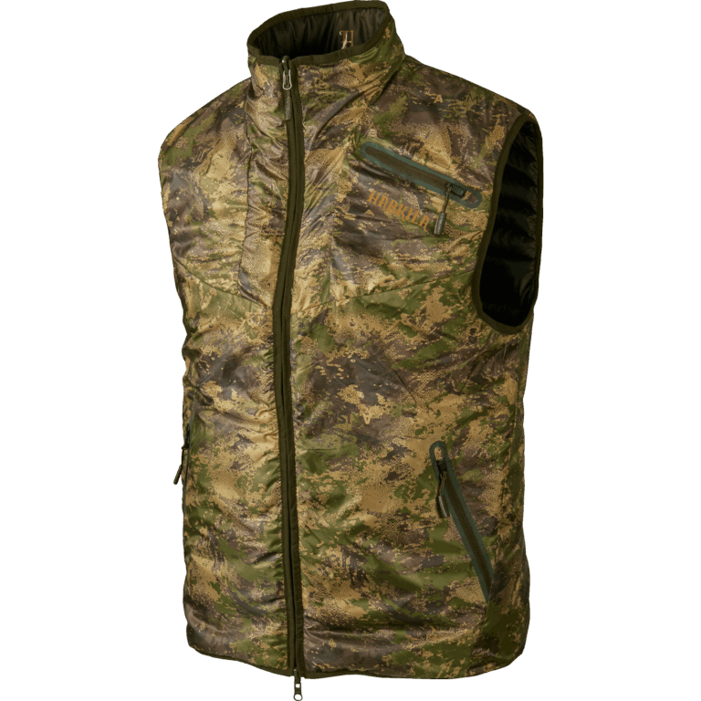 Härkila Lynx Insulated Reversible vest Willow green/AXIS MSP® Forest green S