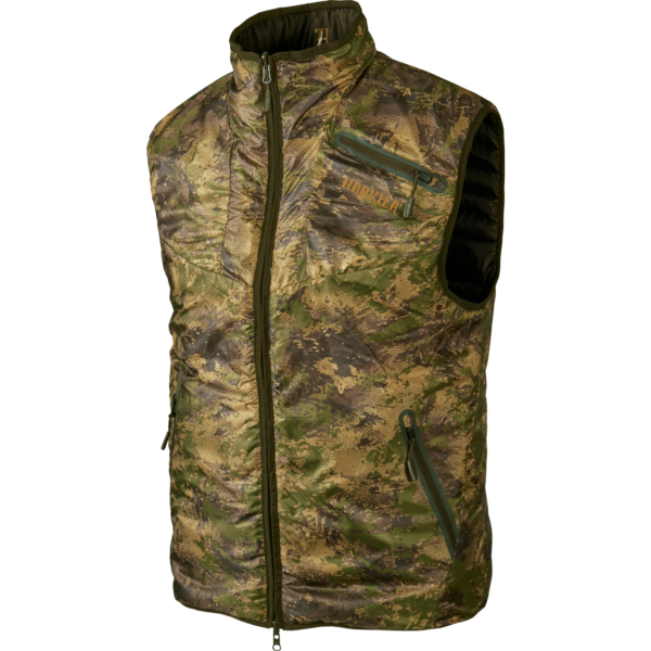 Härkila Lynx Insulated Reversible vest Willow green/AXIS MSP® Forest green XXL