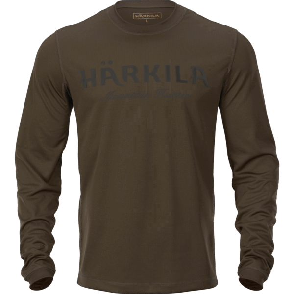 Härkila Mountain Hunter L/S t-shirt Hunting green/Shadow brown 3XL