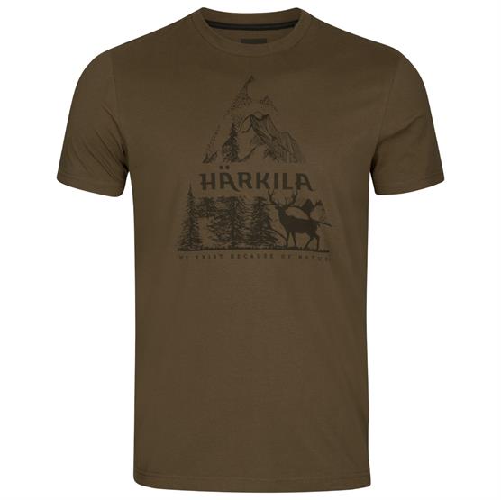 Härkila Nature S/S T-Shirt Mens, Willow Green