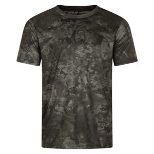 Härkila Noctyx Camo S/S T-Shirt Mens, Axis MSP Black / Black
