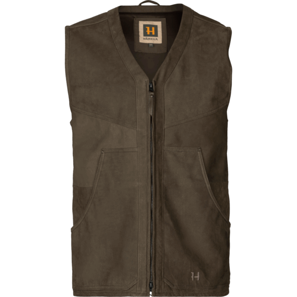 Härkila Pro Hunter leather waistcoat Willow green 56