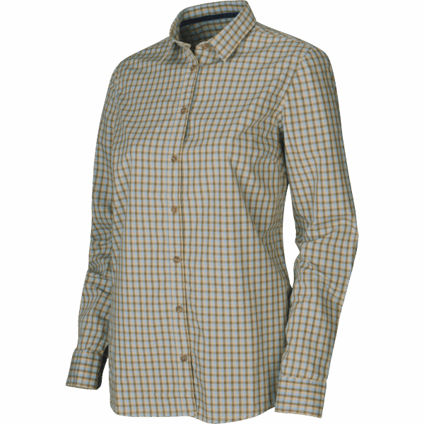 Härkila Selja Lady L/S Check skjorte Heritage blue check XXL