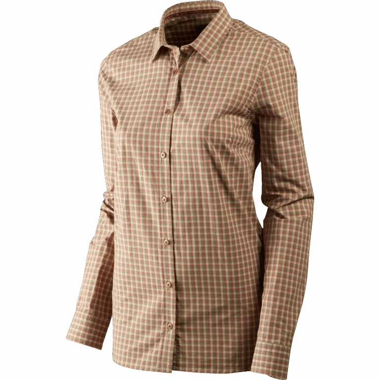 Härkila Selja Lady L/S Check skjorte Moonlight rose check L