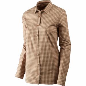 Härkila Selja Lady L/S Check skjorte Moonlight rose check XL