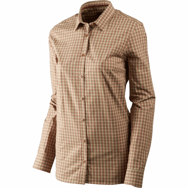 Härkila Selja Lady L/S Check skjorte Moonlight rose check XXL