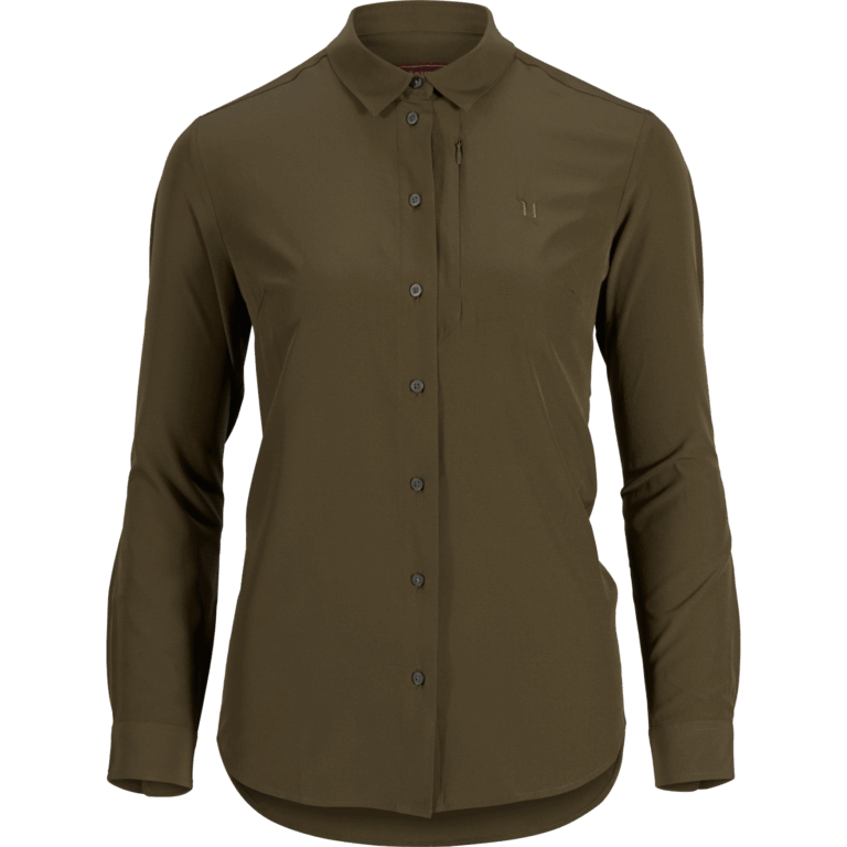 Härkila Trail L/S skjorte Women Willow green XXL