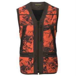 Härkila Wildboar Pro Safety Vest Mens, Orange Blaze / Brown