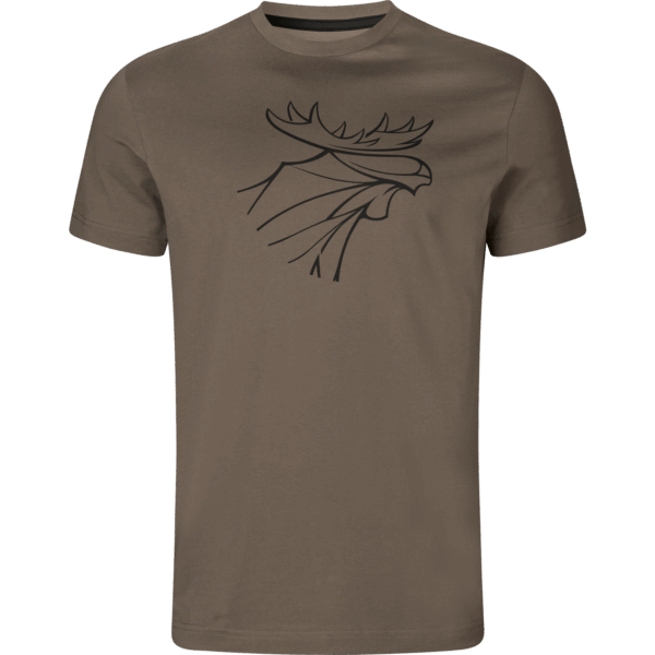 Härkila graphic t-shirt 2-pack Brown granite/Phantom XXL