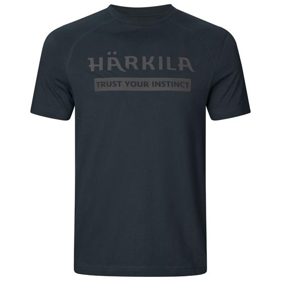 Härkila logo S/S T-Shirt Mens, Dark Navy