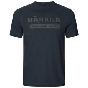 Härkila logo S/S T-Shirt Mens, Dark Navy