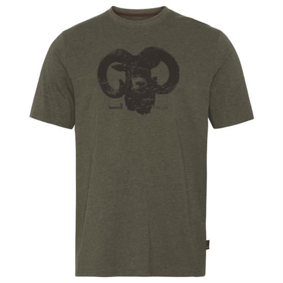 Seeland Outdoor T-Shirt Mens, Pine Green Melange